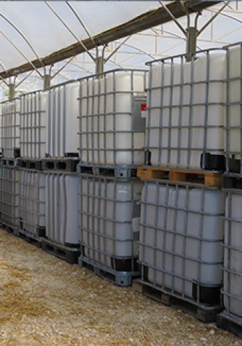 מיכלי קוביה לבן שקוף 1000 ליטר